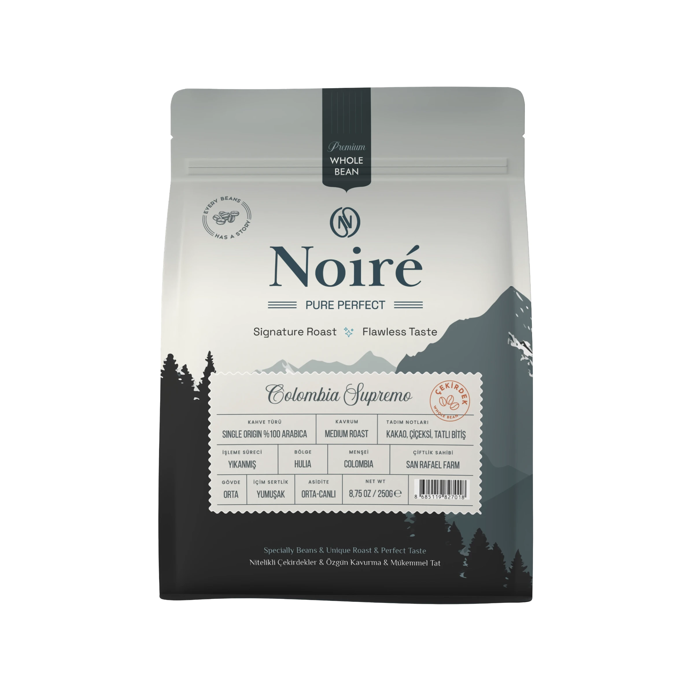 Noire Kahve - Doypack Tasarımı